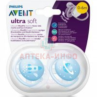Соска-пустышка AVENT BPA-Free силикон. (0-6 мес.) №2 (арт. 222/20) Philips Electronics/Великобритания