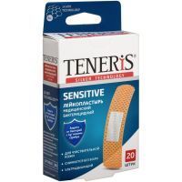 Лейкопластырь TENERIS SENSITIVE с ионами серебра на неткан. основе №20 PharmLine/Великобритания