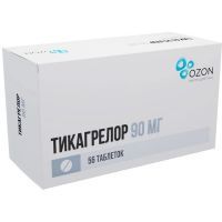 Тикагрелор таб. п/пл. об. 90мг №56 Озон