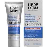 Либридерм (Librederm) Uramax крем д/ног смягчающий с Церамидами и мочевиной 25% 75мл Биофармлаб