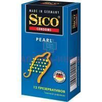 Презерватив SICO №12 Pearl (с точечн. рифлением, синяя уп.) C P R/Германия