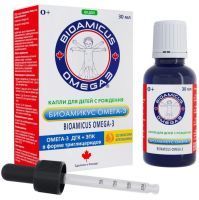 БиоАмикус ОМЕГА-3 со вкусом апельсина фл.-доз. 30мл Bioamicus Laboratories Inc/Канада