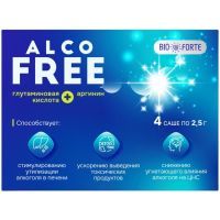 АлкоФРИ BioForte саше 2,2г №4 (антипохмельный комплекс) Барнаульский ЗМП/Россия