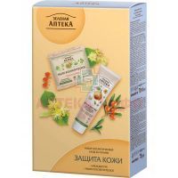 Набор косметический ЗЕЛЕНАЯ АПТЕКА Защита кожи д/ухода за руками (крем д/рук 3в1 Вторая кожа 100мл) Эльфа/Украина