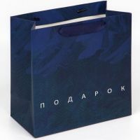 Пакет ламинированный "Настоящему мужчине", 22х22х11см 1шт