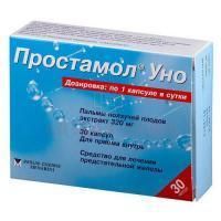 Простамол Уно капс. 320мг №30 Catalent Germany Eberbach/Германия/Берлин-Фарма ЗАО