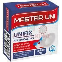 Лейкопластырь MASTER UNI UNIFIX фиксирующий 2смх500см (ткан. основа) PharmLine/Великобритания