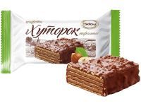 АККОНД Конфеты вафли ХУТОРОК шоколадно-ореховые 1кг