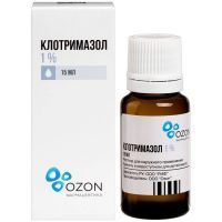 Клотримазол фл.(р-р наружн.) 1% 15мл Озон