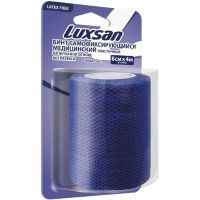 Бинт Luxsan самофикс. эласт. 8х4 (син.) Интертекс