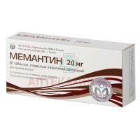 Мемантин таб. п/пл. об. 20мг №30 Фармзащита