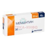 Мемантин таб. п/пл. об. 10мг №30 Вертекс