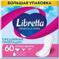 Прокладки гигиенические Libretta ежедн. Свежесть и стиль мультиформ №60 GuangDong Kawada Sanitary Products Co/Китай