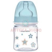 Бутылочка детская CANPOL BABIES Easy Start "Newborn baby" с широким горлышком антиколиковая 120мл (арт. 35/216) (с 0мес.) белая Canpol Babies/Польша
