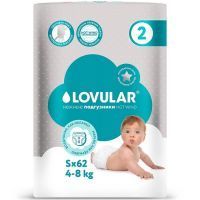 Подгузники LOVULAR HOT WIND разм. S (4-8кг) №62 Lovular/Великобритания