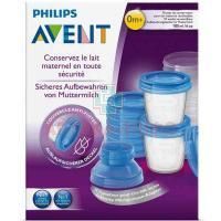 Контейнер AVENT с крышками д/хран. питания №10 180мл (арт. 618/10) Philips Consumer Lifestyle B.V./Нидерланды