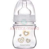 Бутылочка детская CANPOL BABIES Easy Start "Newborn baby" с широким горлышком антиколиковая 120мл (арт. 35/216) (с 0мес.) Canpol Babies/Польша