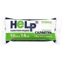 Салфетки HELP марлевый стер. 16см х 14см №10 Эвтекс