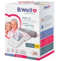 Тонометр MED-53 (универсальная манжета 22-42см) + адаптер B.Well Limited/Китай