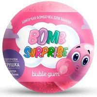 Средство Bomb Surprise Бабл Гам бомбочка шип. д/ванн с игрушкой 115г Фитокосметик/Россия