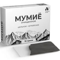 Мумие алтайское очищенное цельное пак. 10г Алтайский нектар/Россия
