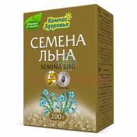 Льна семена (БАД) пак. 200г Компас Здоровья/Россия