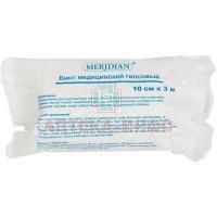 Бинт МЕРИДИАН гипс. 10смх3м DGM Pharma Apparate/Швейцария