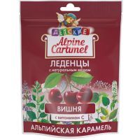 Карамель Alpine Caramel Альпийская леденцы дет. (вишня и вит. С) 75г Плантико