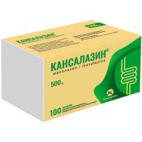 Кансалазин таб. кишечнораств. п/пл. об. 500мг №100 Канонфарма Продакшн/Россия