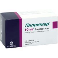 Липримар таб. п/пл. об. 10мг №100 Viatris Pharmaceuticals LLC/Пуэрто-Рико/Pfizer Manufacturing Deutschland/Германия