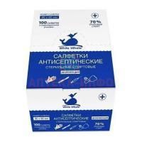 Салфетки WHITE WHALE спиртовые стер. 60 х 60 №100 Авангард