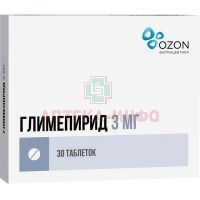 Глимепирид таб. 3мг №30 Озон
