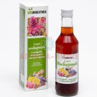 Сироп Имбирный с солодкой и лимоном Фреш 100мл Биоинвентика