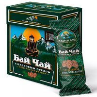 Чайный напиток БАЙ ЧАЙ с кедровым орехом Общеукрепляющий стик 12г №10 Алтын/Россия