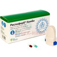 Респифорб Комби капс. с порошком д/ингал. набор 200мкг+12мкг №120 ПСК Фарма/Россия