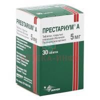 Престариум А таб. п/пл. об. 5мг №30 (флаконы) Сервье РУС