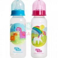 Бутылочка детская ПОМА полип. с силик. соской быстр. поток 250мл (арт. 5010) Компания К
