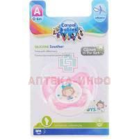 Соска-пустышка CANPOL BABIES Toys латекс. ортодонтич. (0-6мес.) (арт. 250989426) роз. Canpol Babies/Польша