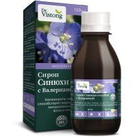 Сироп Dr. VISTONG синюхи голубой с валерианой на фруктозе 150мл ВИС/Россия
