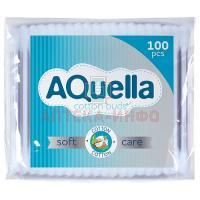 Ватные палочки AQUELLA №100 (п/э.) Коттон клаб