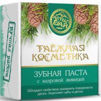 Зубная паста АЛТЫНБАЙ Таежная косметика с кедровой живицей 25г Алтын/Россия