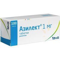 Азилект таб. 1мг №100 Pliva Hrvatska d.o.o./Хорватия