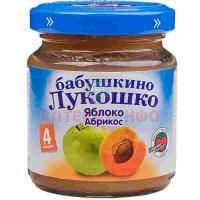 Пюре БАБУШКИНО ЛУКОШКО яблоко/абрикос (с 4 мес.) 100г Фаустово