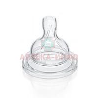 Соска AVENT силикон. медл. поток №2 (арт. 8282) (632/27) Philips Consumer Lifestyle B.V./Нидерланды