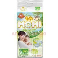 Подгузники MOMI S (4-8кг) №82 Q-Way Inc/Япония