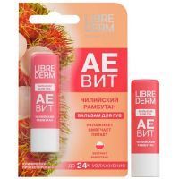 Аевит "Либридерм" (Librederm) бальзам д/губ Чилийский рамбутан 4г Биофармлаб/Россия