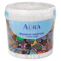 Ватные палочки AURA №200 (круг. ст.) Коттон клаб