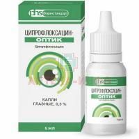 Ципрофлоксацин-Оптик фл.-кап.(капли глазн.) 0,3% 5мл Лекко