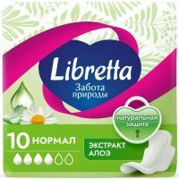 Прокладки гигиенические Libretta Забота природы нормал №10 (мягк. поверхность) GuangDong Kawada Sanitary Products Co/Китай