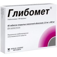 Глибомет таб. п/пл. об. №40 Берлин-Фарма